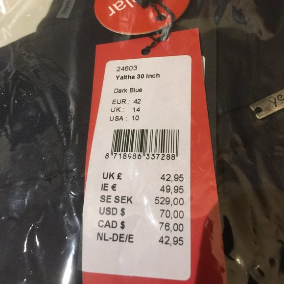 Yest Yaltha Pull On Pants Capris 24603 Dark Blue Size 10 - Picture 7 of 7